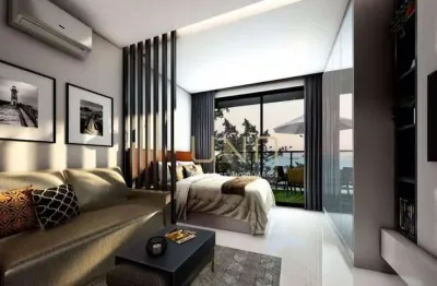 Apartamento com 1 dormitório à venda, 32 m² por r$ 430.000,00 - cacupé - florianópolis/sc