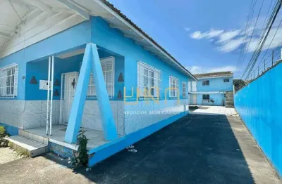 Casa residencial com 4 kitnet / terreno com viabilidade, praia comprida/sao jose