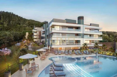 Apartamento alto padrão com 3 suítes e 2 vagas de garagem no bairro cacupé/florianópolis.