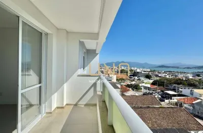 Apartamento de 02 quartos com vista para o mar, 01 vaga de garagem, estreito/florianópolis.