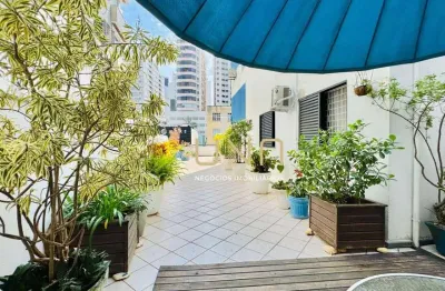 Apartamento garden com 3 dormitórios à venda, 274 m² por r$ 1.800.000,00 - centro - florianópolis/sc