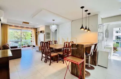 Apartamento com 3 dormitórios para alugar, 99 m² por r$ 7.140,12/mês - saco grande - florianópolis/sc