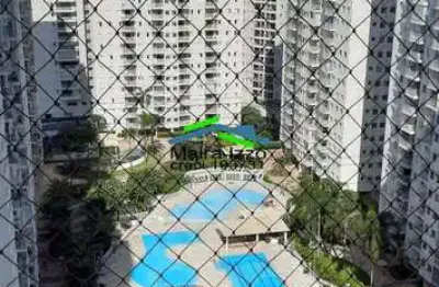Apartamento 2 dormitórios andar alto-aquaplay-vista piscina-marapé - santos