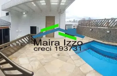 Cobertura 3 dormitórios - piscina - churrasqueira - marapé - santos