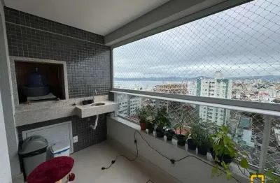 Apartamento à venda em barreiros - são josé/sc lindo, decorado e com vista mar!