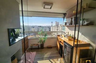 Apartamento 3 dormitórios com suíte, mobiliado - 4 vagas de garagem