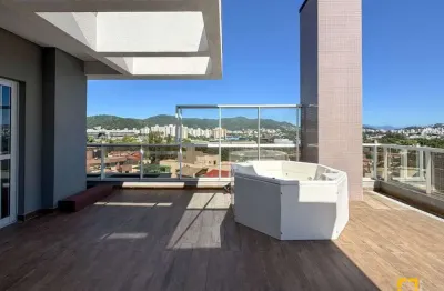 Cobertura linear com 3 dormitórios, 2 terraços e spa - itacorubi - florianópolis/sc