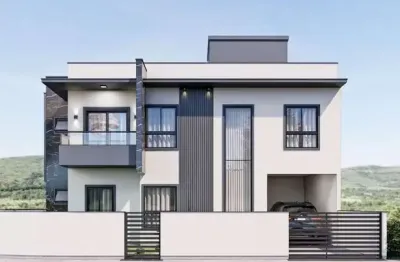 Casa nova com 3 dormitórios, sendo 1 suíte, 2 vagas, no sertão do maruim - nova são josé/sc