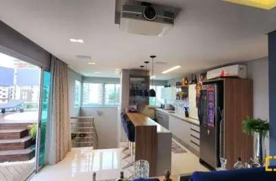 Cobertura com vista para o mar 2 suítes, semi mobiliada agronômica