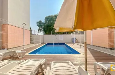 Apartamento mobiliado 2 dormitórios sacada churrasqueira 1 vaga - vargem grande florianópolis - sc