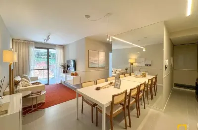 Apartamento mobiliado - 2 dormitórios, sendo 1 suíte 1 vaga - 1 hobby box - cacupé - florianopolis