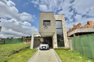 Casa em condomínio para venda em curitiba, santa cândida, 3 dormitórios, 3 suítes, 4 banheiros, 2 vagas