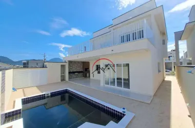 Sobrado com 4 dormitórios à venda, 255 m² por r$ 1.765.000,00 - condomínio flora rica - peruíbe/sp