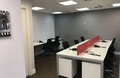 Sala comercial com 3 salas para alugar na avenida marcos penteado de ulhôa rodrigues, 1119, tamboré, barueri, 126 m2 por r$ 14.500