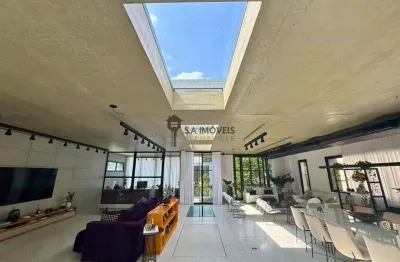 Casa em condomínio fechado com 3 quartos à venda na avenida piraíba, centro comercial jubran, barueri, 580 m2 por r$ 10.500.000