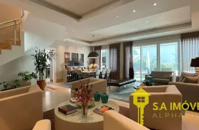 Casa em condomínio fechado com 4 quartos à venda na alameda julieta, 1005, tamboré, santana de parnaíba, 411 m2 por r$ 5.900.000
