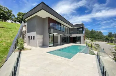 Casa em condomínio fechado com 4 quartos à venda na alameda américa, 1100, tamboré, santana de parnaíba, 401 m2 por r$ 6.990.000