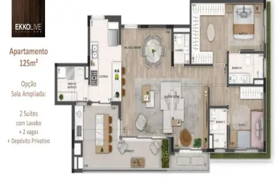 Apartamento com 3 quartos à venda na avenida marcos penteado de ulhôa rodrigues, tamboré, santana de parnaíba, 128 m2 por r$ 1.300.700