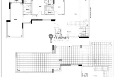 Apartamento com 3 quartos à venda na avenida piraíba, 396, centro comercial jubran, barueri, 256 m2 por r$ 2.550.000