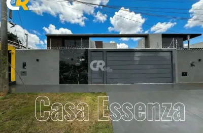 Casa térrea nova alto padrão com 3 quartos área gourmet com ótima localização