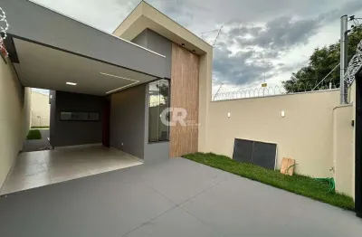 Casa nova com 3 quartos bairro vila nasser área gourmet próximo ao colégio fenix