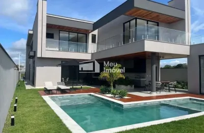 Mansao com 497,56m2- com 4 suites em condominio jardins das nacoes - urbanova