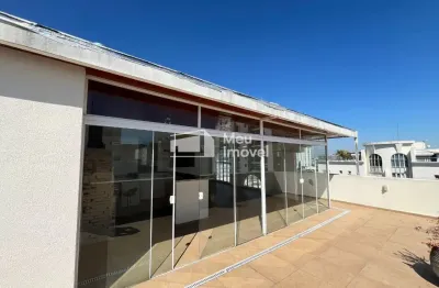 Cobertura triplex mobiliada 4 dormitórios no edifício mediterrâneo