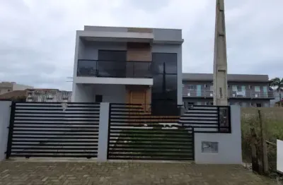 Excelente sobrado novo, a venda no baln. jardim pérola do atlântico/itapoá