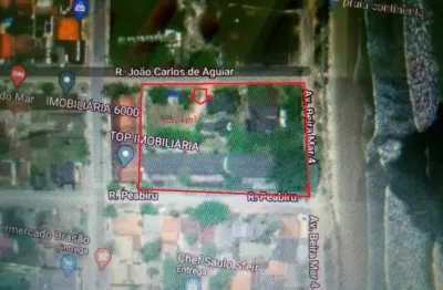 Magnífica área de frente para o mar, a venda no balneário princesa do mar