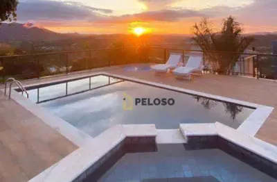Sobrado à venda | 400m² | 5 suítes | 8 vagas | porto atibaia - atibaia/s