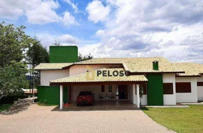 Chácara à venda em condomínio alto padrão | 4 dormitórios | 23 vagas | churrasqueira | piscina | lareira | campo de futebol | mairinque - são paulo/sp