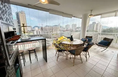 Guarujá-sp praia das astúrias 3 dormitórios 129,53m² 2 vagas lazer de clube ar-condicionado