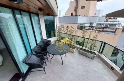 Guarujá-sp praia da enseada coberta duplex 345m² 3 suítes 2 vagas jacuzzi churrasqueira ar-condicionado