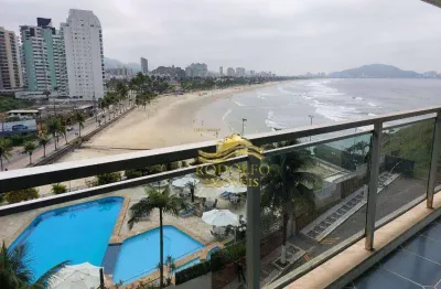 Guarujá praia das pitangueiras 3 dormitórios 157m² 2 vagas vista mar piscina sauna quadra poliesportiva