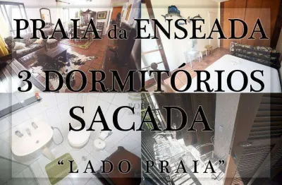 Guarujá enseada próximo ao mar- 3 dts, suite, sacada, 1 vaga.