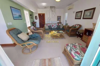 Guarujá praia do tombo cobertura duplex vista mar 3 suítes 202m² 2 vagas varanda gourmet ar-condicionado