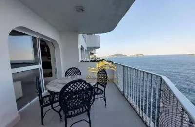 Guarujá praia das pitangueiras frente ao mar com vista 3 dormitórios 150m² 1 vaga