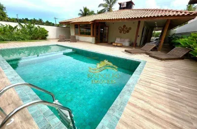 Guarujá praia do pernambuco casa acapulco 4 suítes 320m² 3 vagas piscina churrasqueira ar-condicionado