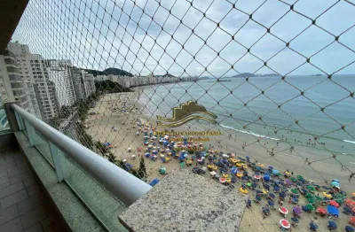 Guarujá praia das astúrias linda vista ao mar 4 suítes 171m² 2 vagas piscina e sauna