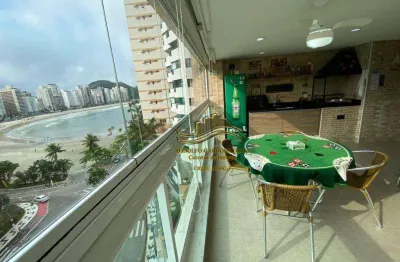 Guarujá praia das astúrias vista para o mar 3 dormitórios 117 mts. prédio com lazer