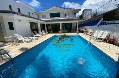 Guarujá praia do pernambuco casa 4 suítes 345m² 4 vagas piscina com cascata