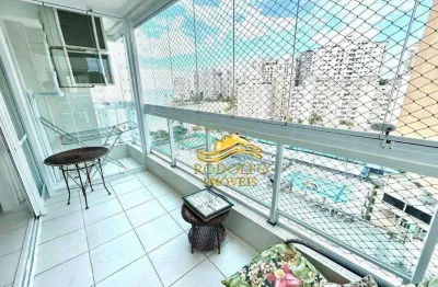 Guarujá-sp praia das astúrias 2 dormitórios 78m² 2 vagas lazer de clube ar-condicionado vista mar