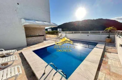 Guarujá-sp praia das pitangueiras 1 suíte 60,67m² 1 vaga sacada ar-condicionado piscina sauna área de lazer com vista mar