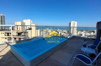 Guarujá-sp cobertura duplex praia da enseada 3 dormitórios 235m² 3 vagas piscina e 2 varandas gourmet privativas