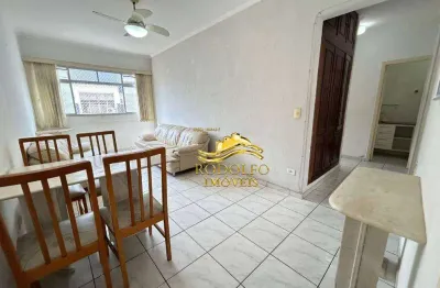 Guarujá-sp praia do tombo 2 dormitórios 1 vaga 67,200m² living para 2 ambientes cozinha arejada