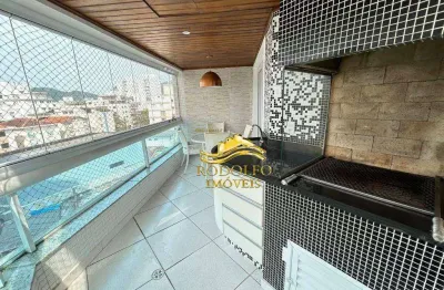 Guarujá praia do tombo 3 dormitórios 105m² 2 vagas terraço gourmet ar-condicionado piscina área fitness