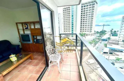 Guarujá praia das astúrias 2 dormitórios 100m² 1 vaga sacada portaria 24 horas