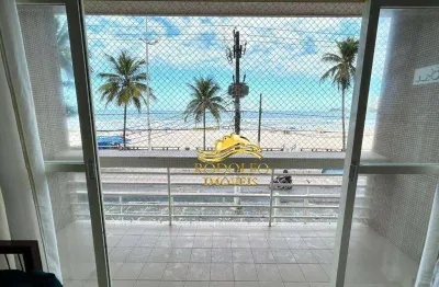 Guarujá-sp frente total mar praia das pitangueiras 3 dormitórios 140m² 1 vaga sacada