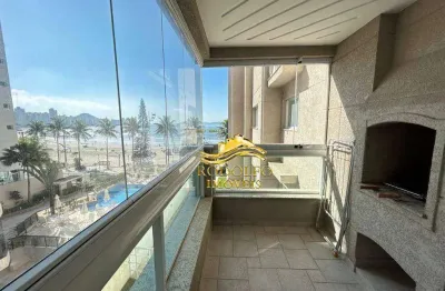 Guarujá-sp praia das astúrias 4 suítes 160m² 2 vagas vista mar varanda gourmet piscina sauna