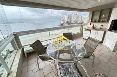 Guarujá-sp frente total para praia das astúrias 4 suítes 174m² 2 vagas lazer completo varanda gourmet